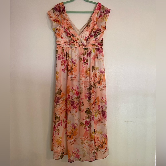 Birdy Grey Dresses & Skirts - Birdy Grey Coral Sunset Peonies Bridesmaid/ Formal Dress